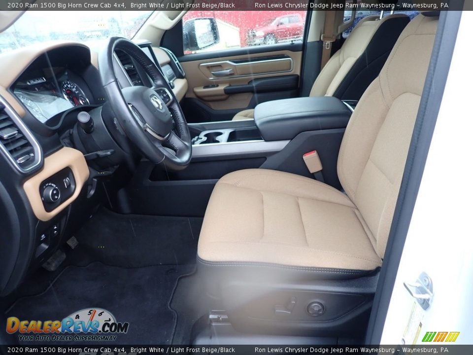 2020 Ram 1500 Big Horn Crew Cab 4x4 Bright White / Light Frost Beige/Black Photo #14