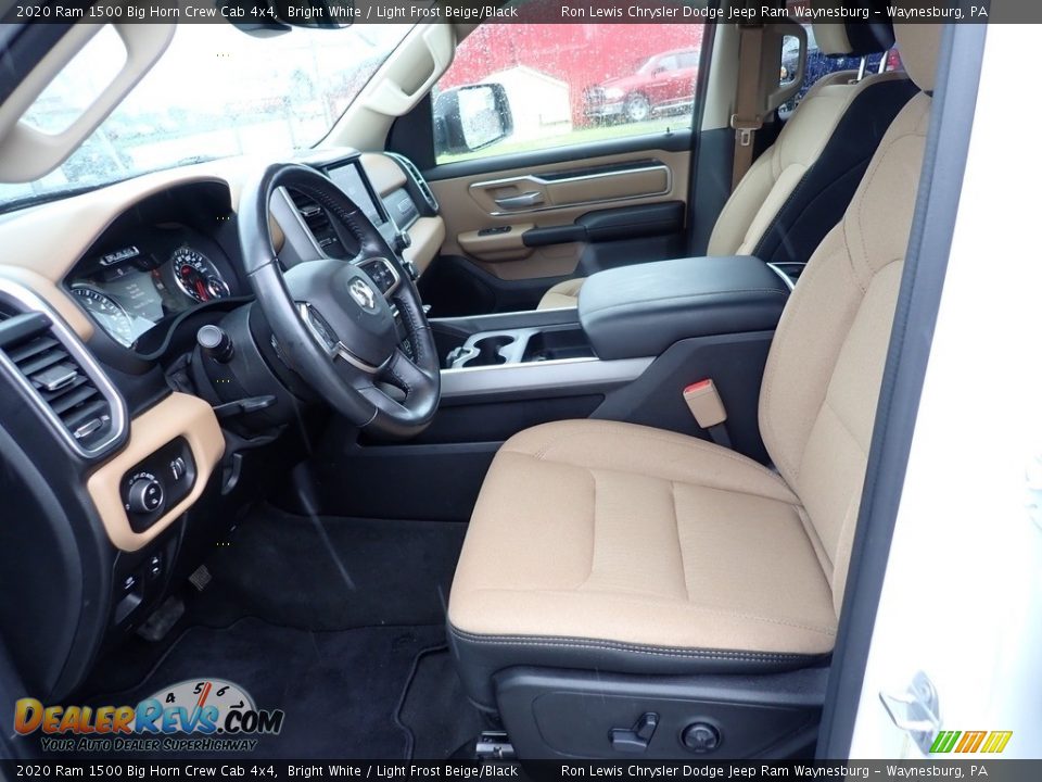 Light Frost Beige/Black Interior - 2020 Ram 1500 Big Horn Crew Cab 4x4 Photo #15