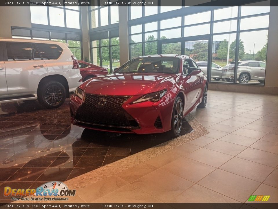 2021 Lexus RC 350 F Sport AWD Infrared / White Photo #1