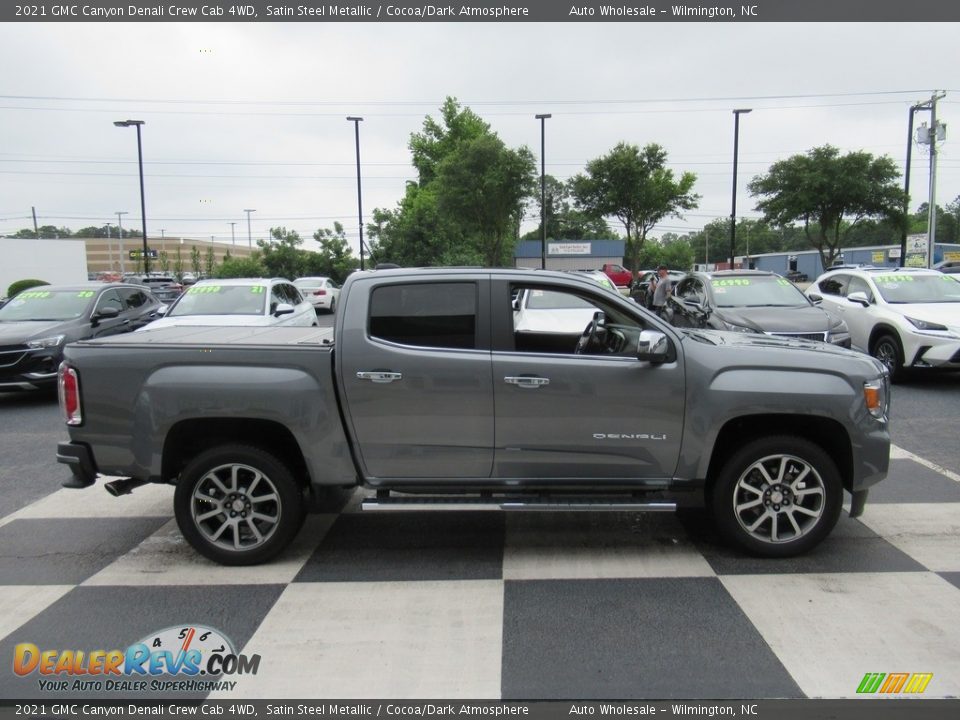 Satin Steel Metallic 2021 GMC Canyon Denali Crew Cab 4WD Photo #3