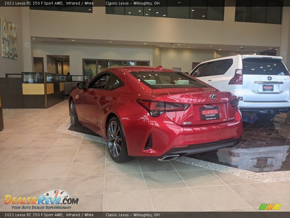 2021 Lexus RC 350 F Sport AWD Infrared / White Photo #4