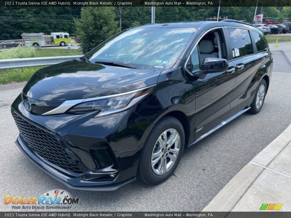 2021 Toyota Sienna XSE AWD Hybrid Midnight Black Metallic / Graphite Photo #7