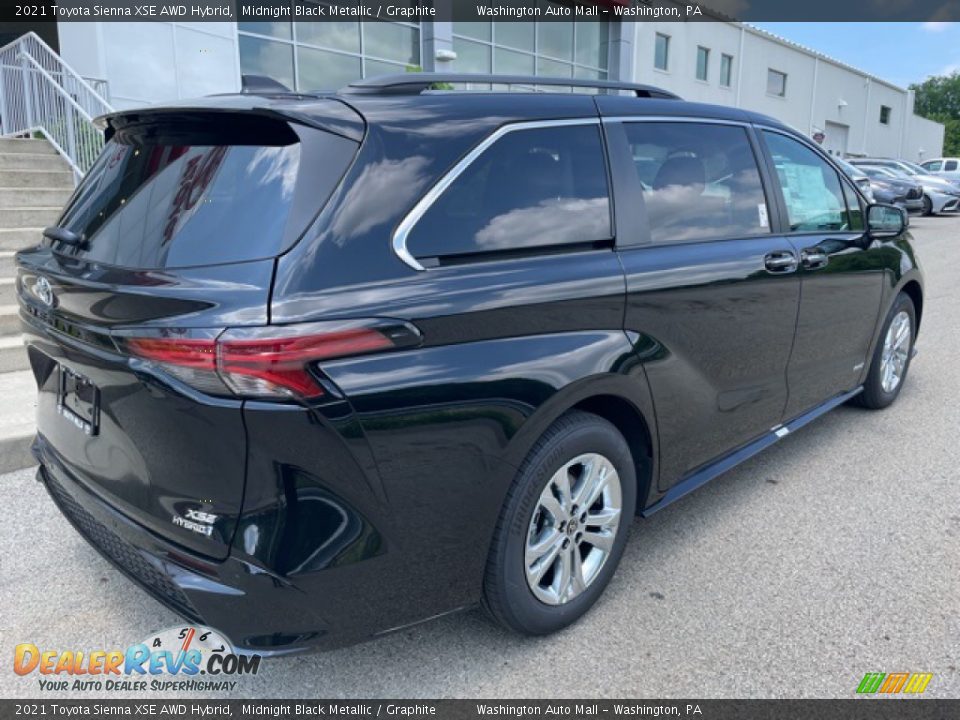 2021 Toyota Sienna XSE AWD Hybrid Midnight Black Metallic / Graphite Photo #9