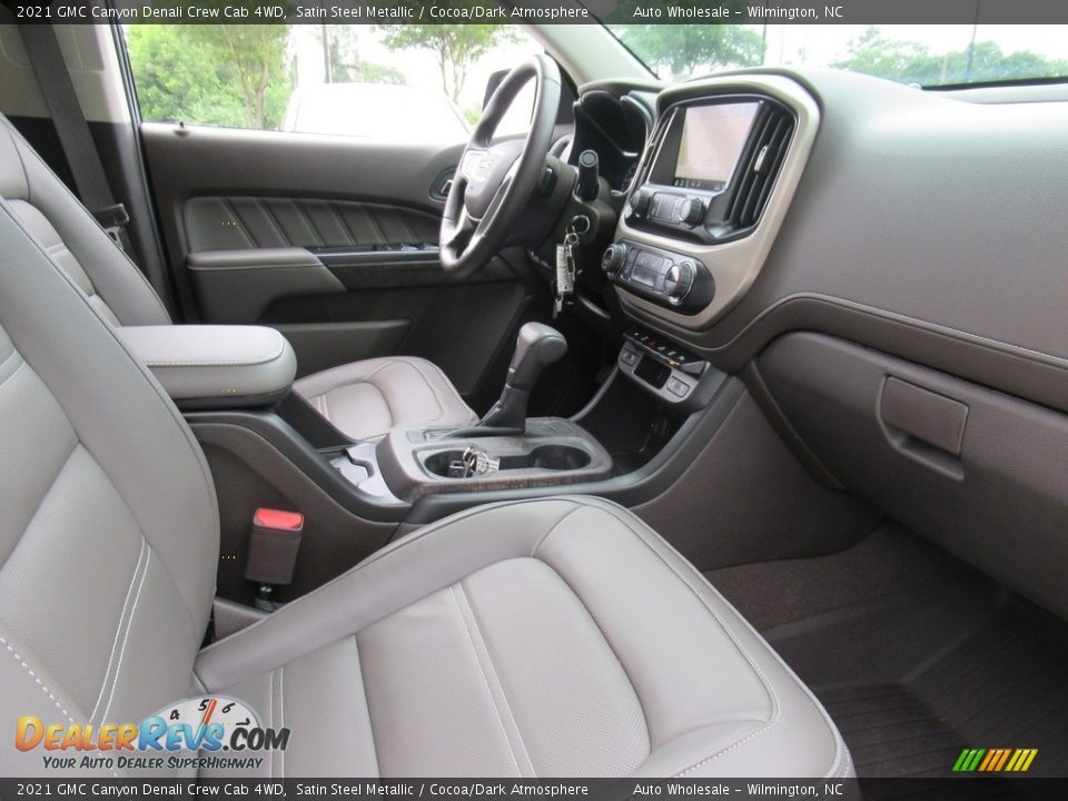 2021 GMC Canyon Denali Crew Cab 4WD Satin Steel Metallic / Cocoa/Dark Atmosphere Photo #12