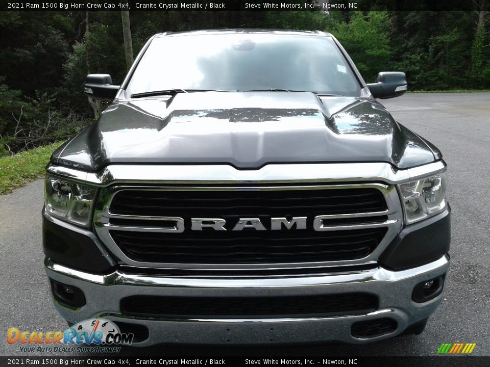 2021 Ram 1500 Big Horn Crew Cab 4x4 Granite Crystal Metallic / Black Photo #3