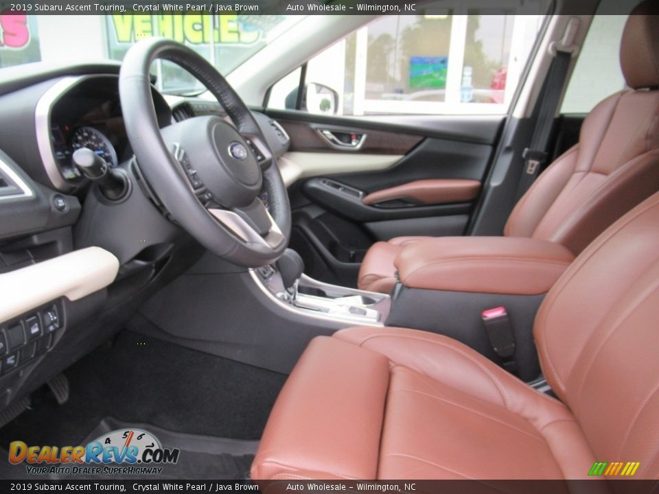 2019 Subaru Ascent Touring Crystal White Pearl / Java Brown Photo #10