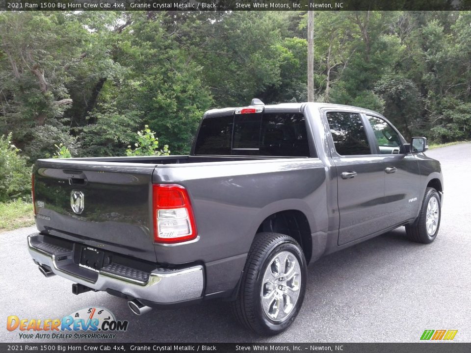 2021 Ram 1500 Big Horn Crew Cab 4x4 Granite Crystal Metallic / Black Photo #6