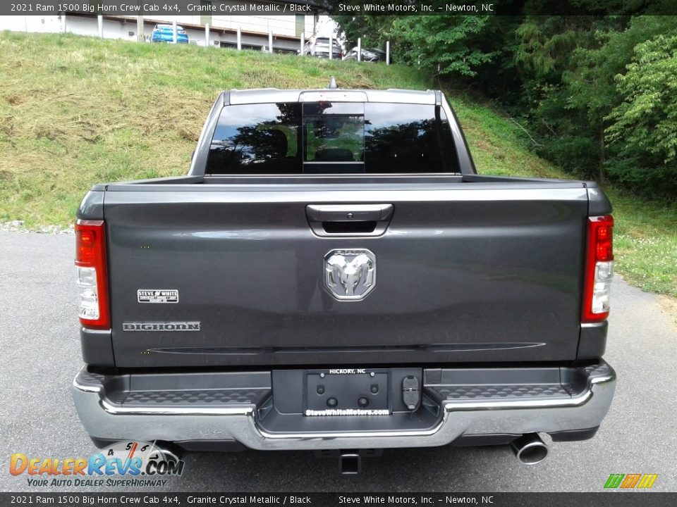 2021 Ram 1500 Big Horn Crew Cab 4x4 Granite Crystal Metallic / Black Photo #7