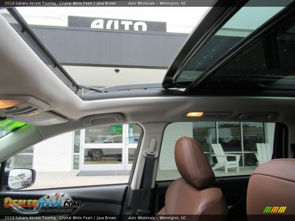 2019 Subaru Ascent Touring Crystal White Pearl / Java Brown Photo #14