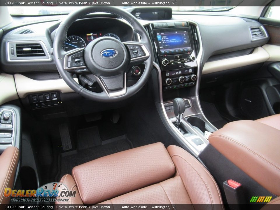 2019 Subaru Ascent Touring Crystal White Pearl / Java Brown Photo #15
