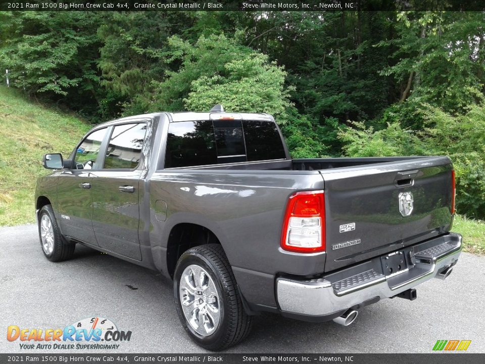 2021 Ram 1500 Big Horn Crew Cab 4x4 Granite Crystal Metallic / Black Photo #9