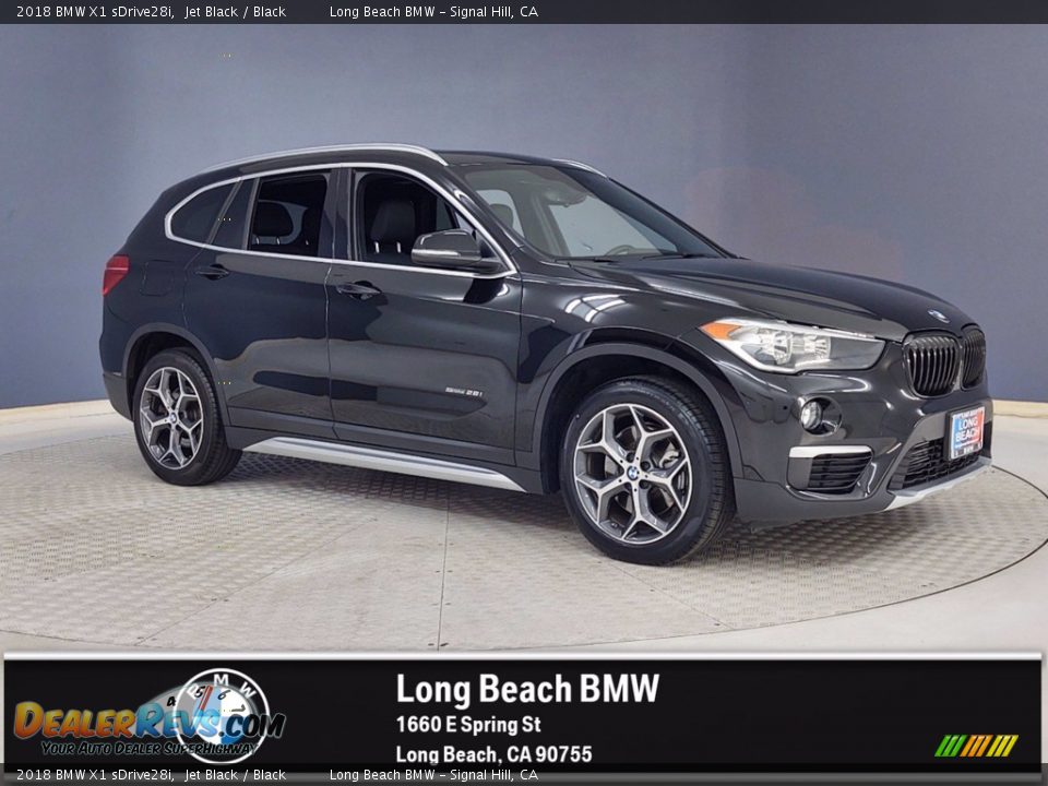 2018 BMW X1 sDrive28i Jet Black / Black Photo #1