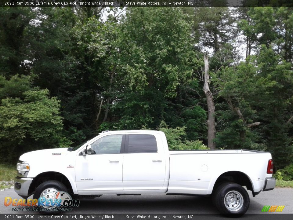 2021 Ram 3500 Laramie Crew Cab 4x4 Bright White / Black Photo #1