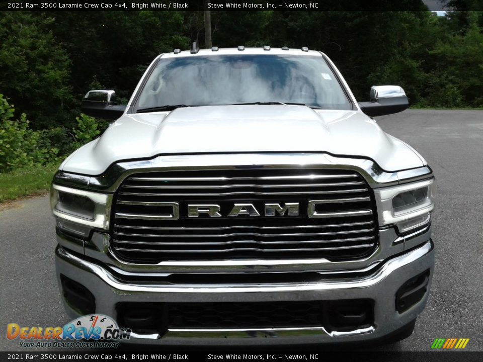 2021 Ram 3500 Laramie Crew Cab 4x4 Bright White / Black Photo #3