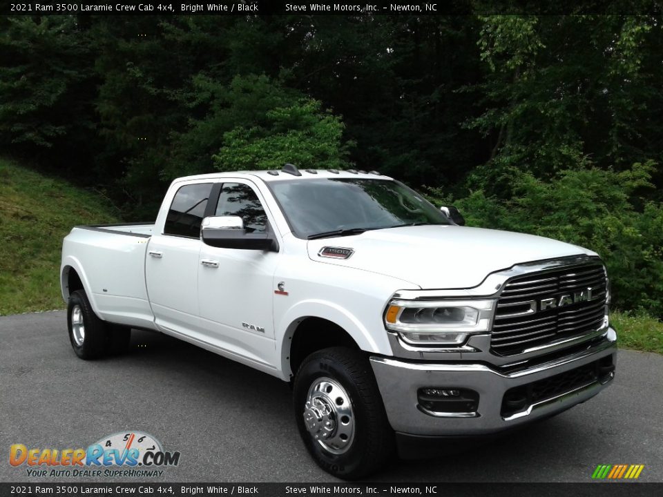 2021 Ram 3500 Laramie Crew Cab 4x4 Bright White / Black Photo #4