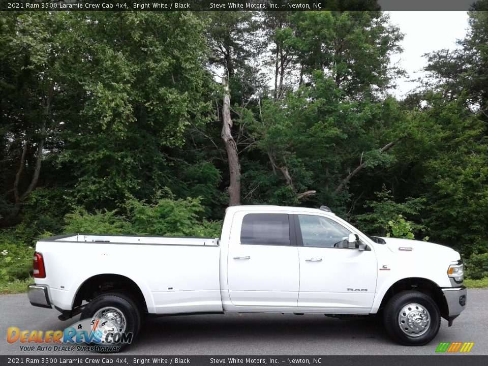 2021 Ram 3500 Laramie Crew Cab 4x4 Bright White / Black Photo #5