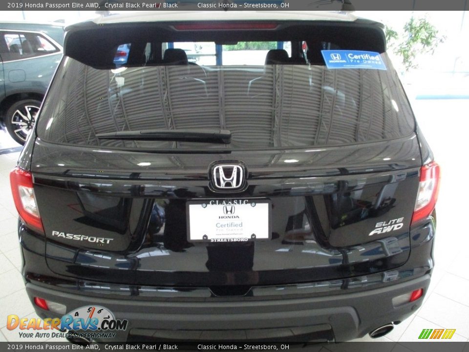 2019 Honda Passport Elite AWD Crystal Black Pearl / Black Photo #7