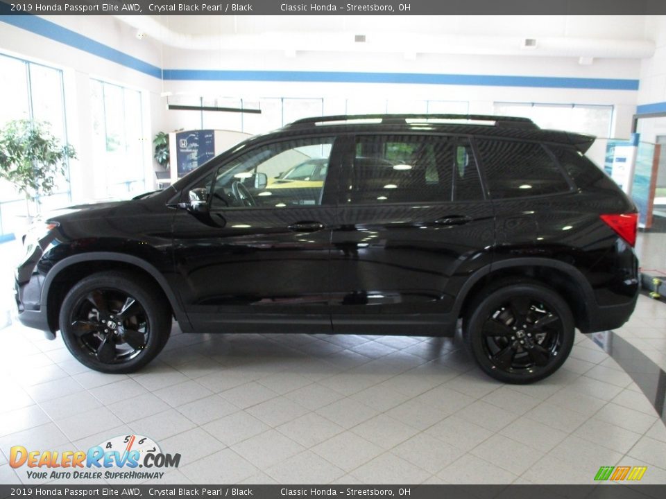 2019 Honda Passport Elite AWD Crystal Black Pearl / Black Photo #8