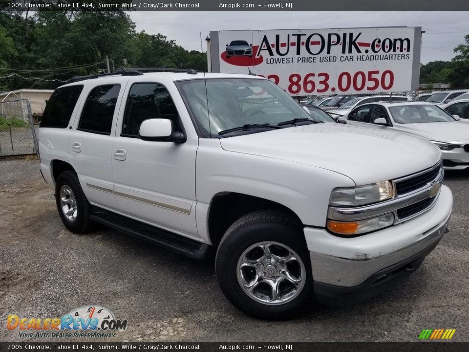 2005 Chevrolet Tahoe LT 4x4 Summit White / Gray/Dark Charcoal Photo #1