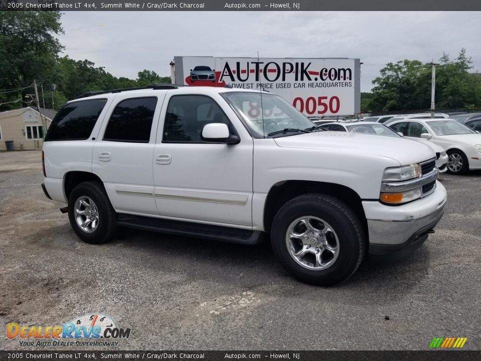 2005 Chevrolet Tahoe LT 4x4 Summit White / Gray/Dark Charcoal Photo #2