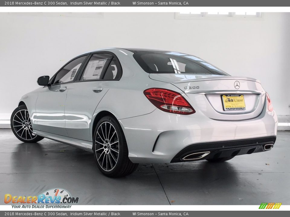2018 Mercedes-Benz C 300 Sedan Iridium Silver Metallic / Black Photo #3