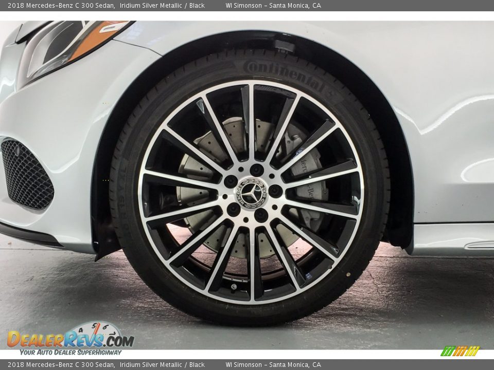 2018 Mercedes-Benz C 300 Sedan Iridium Silver Metallic / Black Photo #9