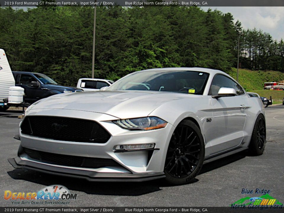 2019 Ford Mustang GT Premium Fastback Ingot Silver / Ebony Photo #1