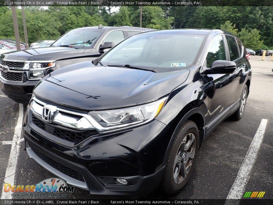 2018 Honda CR-V EX-L AWD Crystal Black Pearl / Black Photo #1