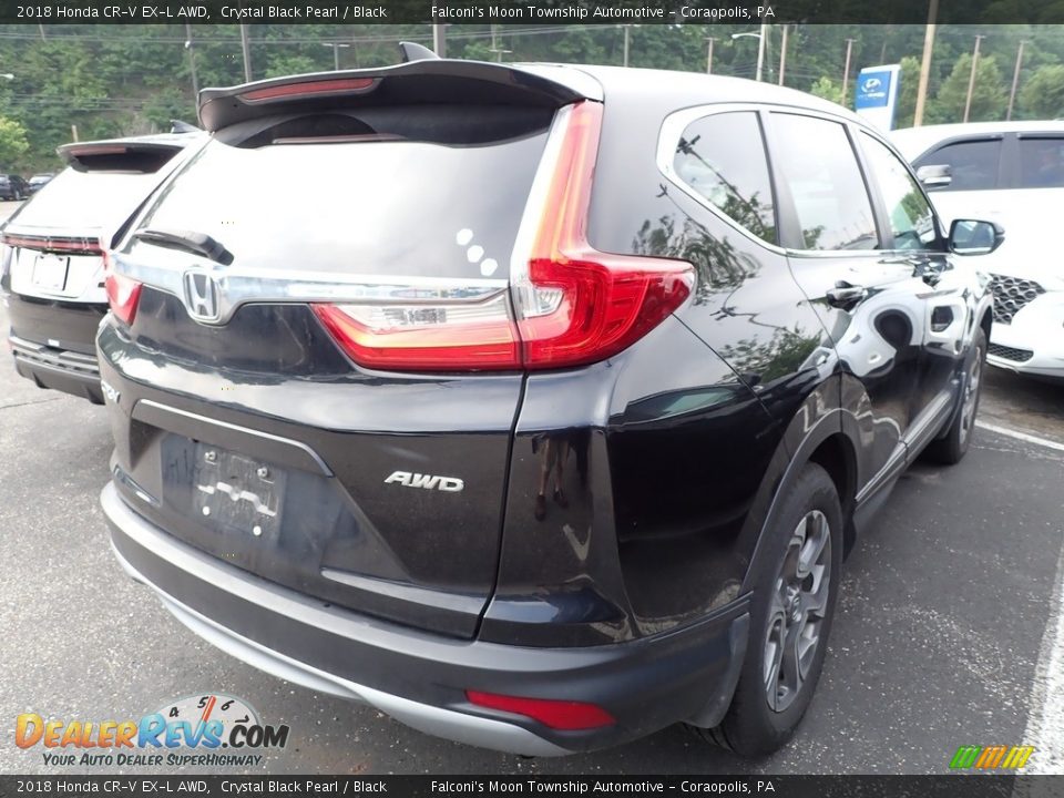 2018 Honda CR-V EX-L AWD Crystal Black Pearl / Black Photo #4