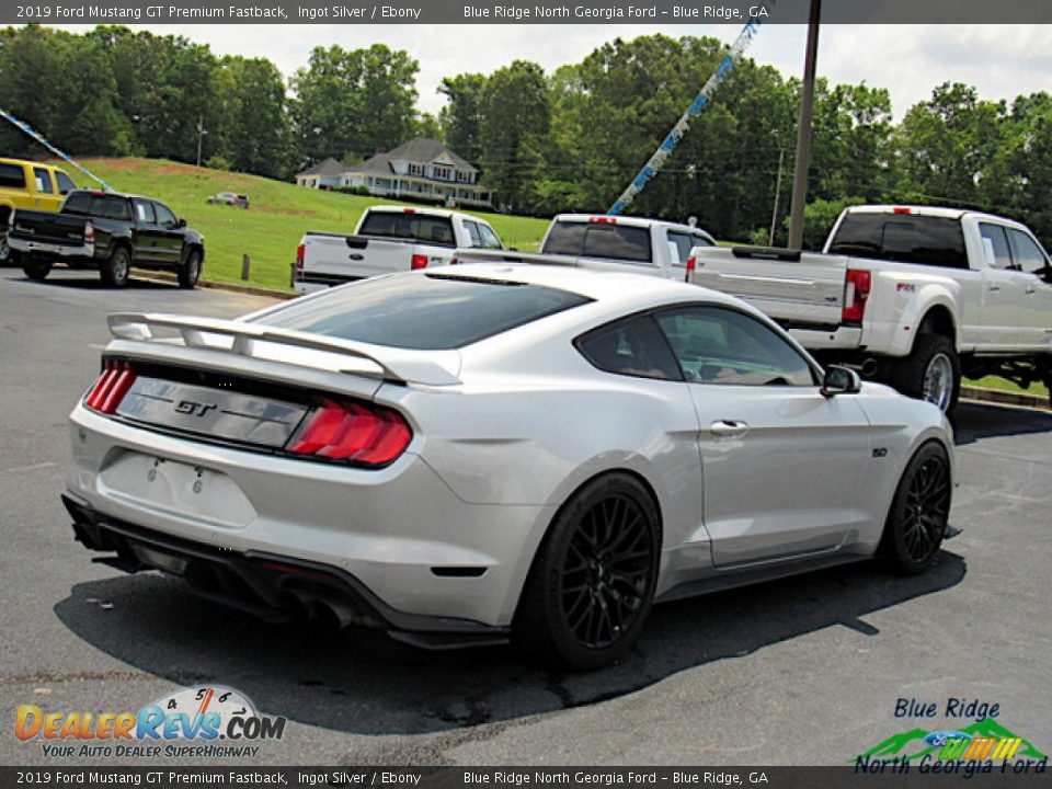 2019 Ford Mustang GT Premium Fastback Ingot Silver / Ebony Photo #5