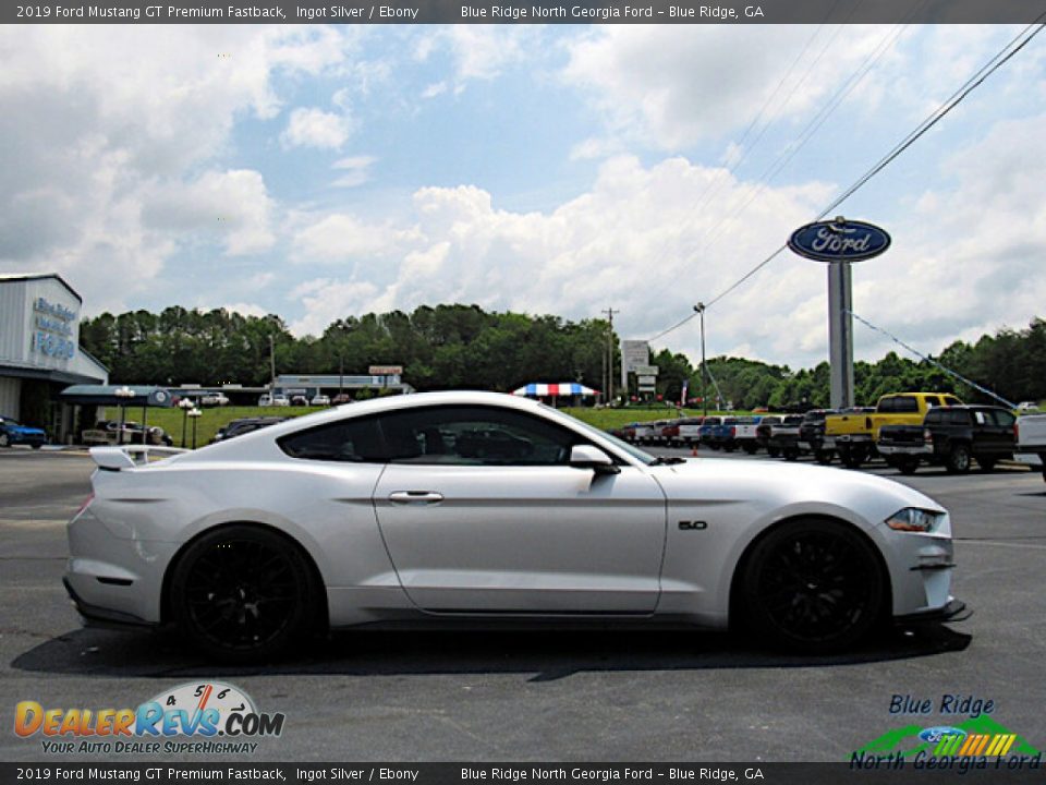 2019 Ford Mustang GT Premium Fastback Ingot Silver / Ebony Photo #6