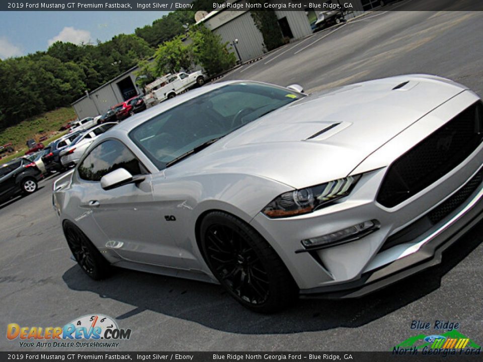 2019 Ford Mustang GT Premium Fastback Ingot Silver / Ebony Photo #26