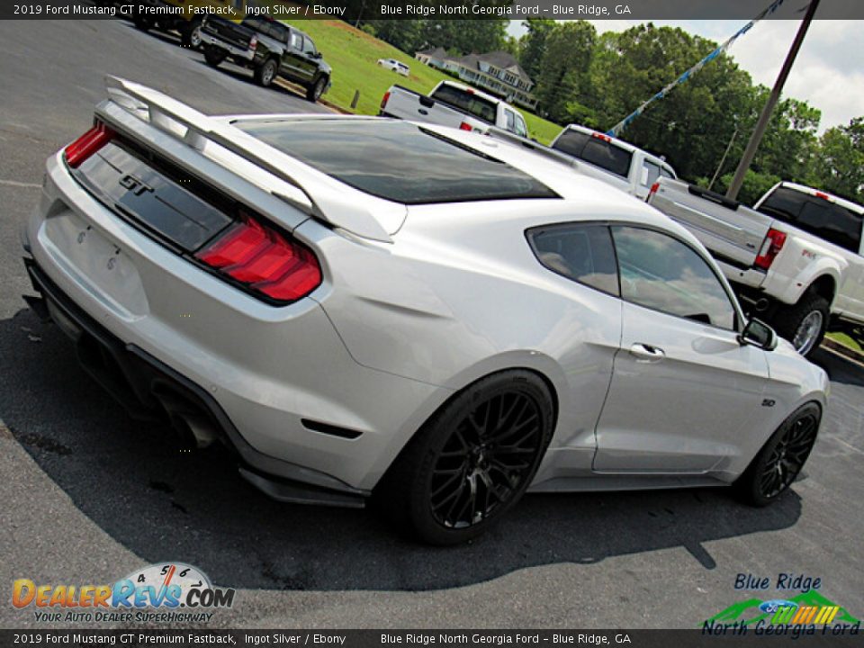 2019 Ford Mustang GT Premium Fastback Ingot Silver / Ebony Photo #27