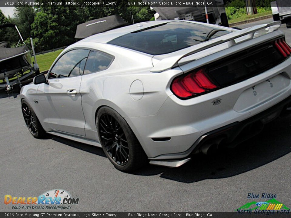 2019 Ford Mustang GT Premium Fastback Ingot Silver / Ebony Photo #28