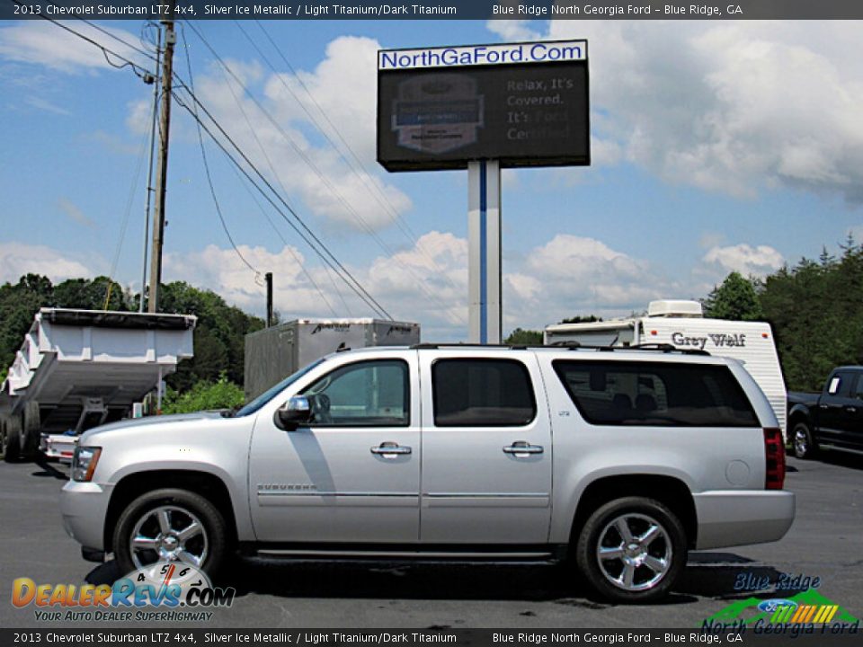 2013 Chevrolet Suburban LTZ 4x4 Silver Ice Metallic / Light Titanium/Dark Titanium Photo #2