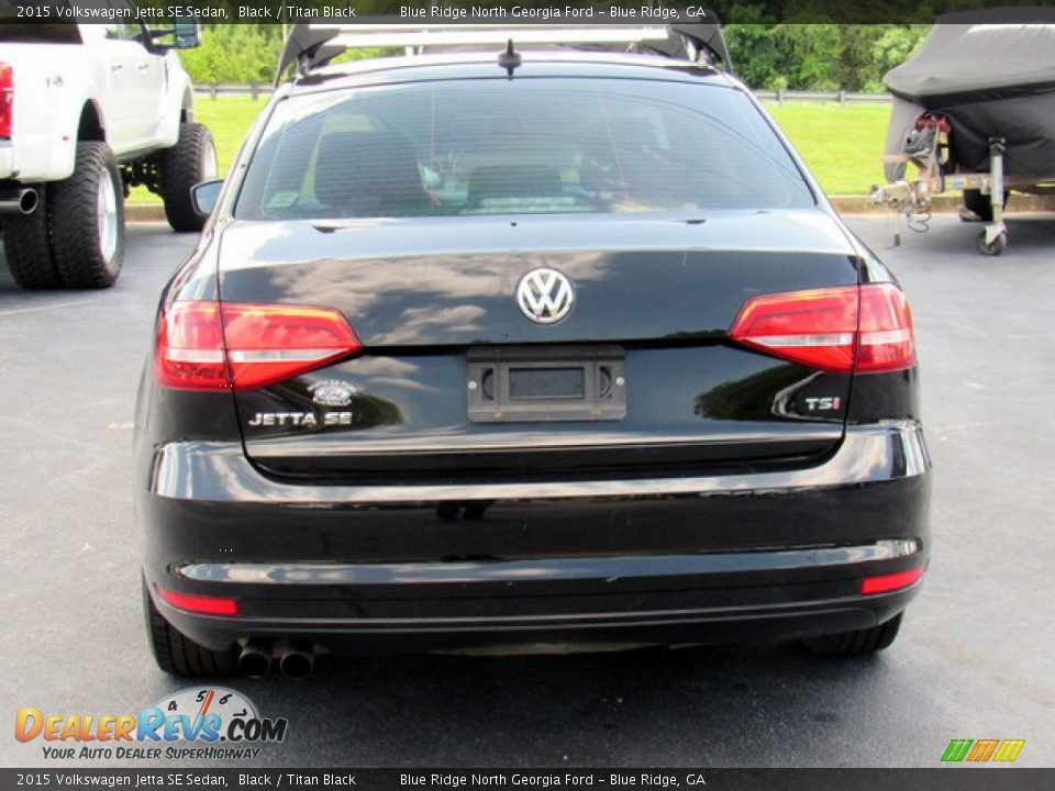 2015 Volkswagen Jetta SE Sedan Black / Titan Black Photo #4