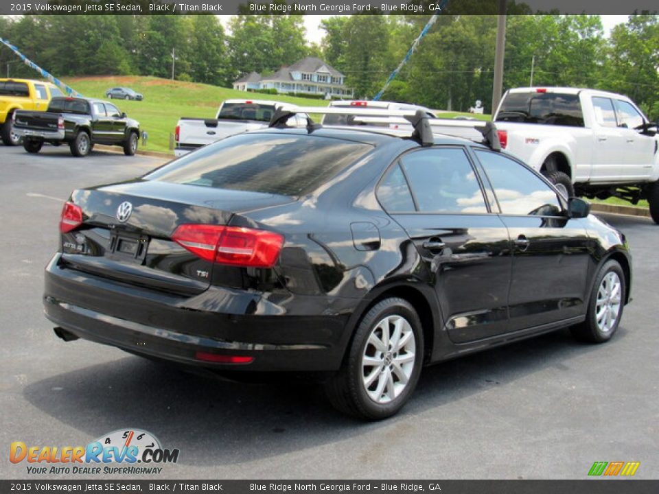 2015 Volkswagen Jetta SE Sedan Black / Titan Black Photo #5