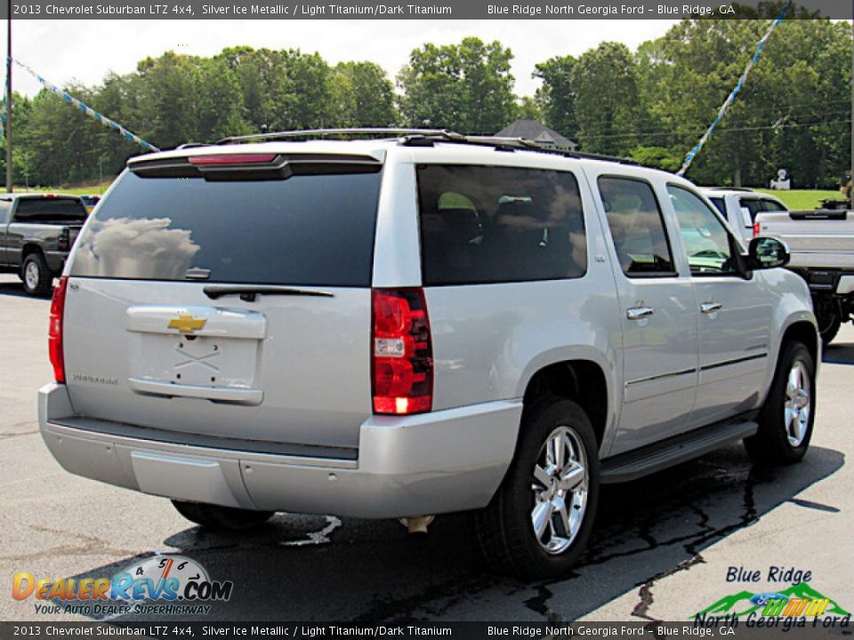2013 Chevrolet Suburban LTZ 4x4 Silver Ice Metallic / Light Titanium/Dark Titanium Photo #5
