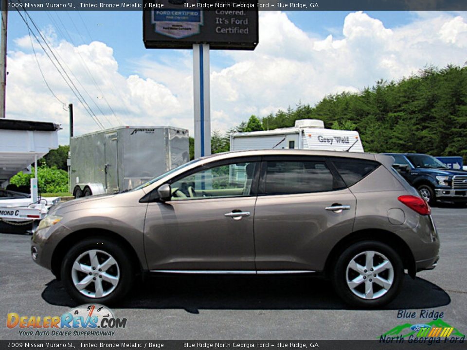 2009 Nissan Murano SL Tinted Bronze Metallic / Beige Photo #2