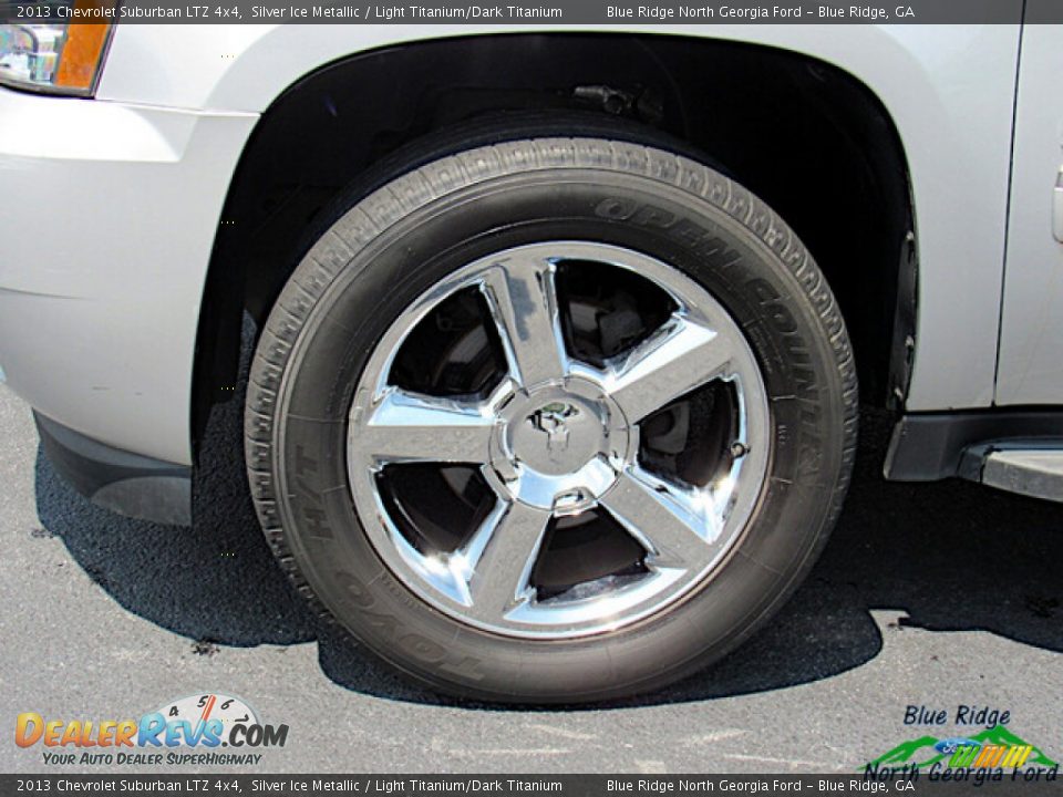 2013 Chevrolet Suburban LTZ 4x4 Silver Ice Metallic / Light Titanium/Dark Titanium Photo #9