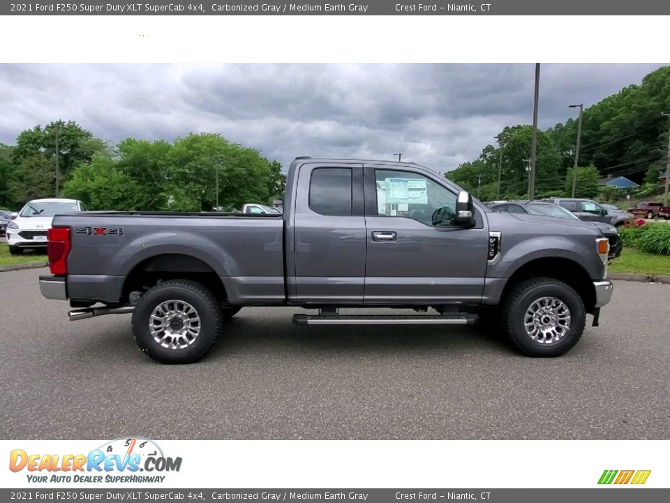 Carbonized Gray 2021 Ford F250 Super Duty XLT SuperCab 4x4 Photo #8