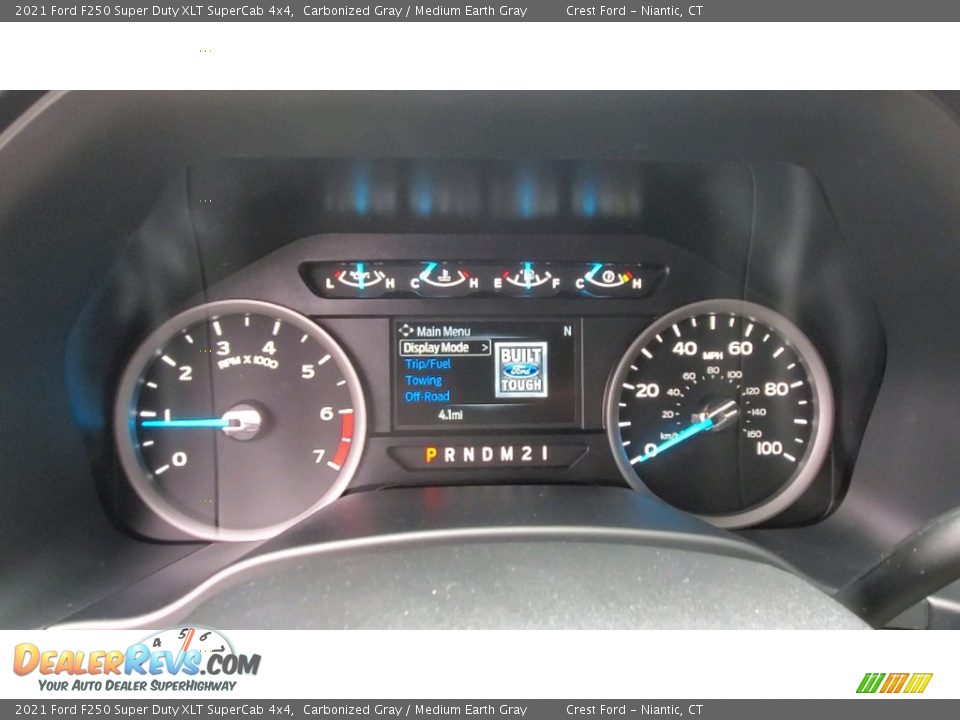 2021 Ford F250 Super Duty XLT SuperCab 4x4 Carbonized Gray / Medium Earth Gray Photo #13