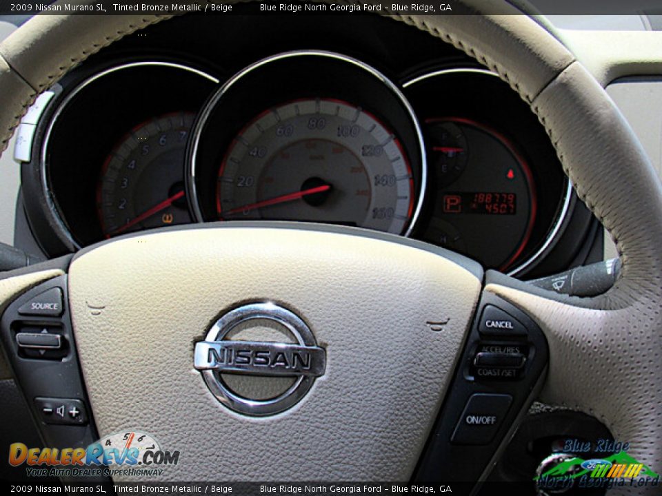 2009 Nissan Murano SL Tinted Bronze Metallic / Beige Photo #17