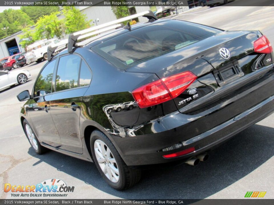 2015 Volkswagen Jetta SE Sedan Black / Titan Black Photo #26