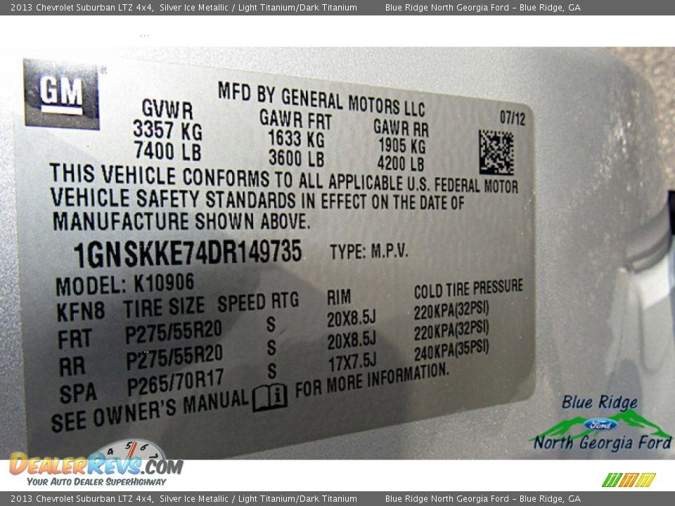 2013 Chevrolet Suburban LTZ 4x4 Silver Ice Metallic / Light Titanium/Dark Titanium Photo #28