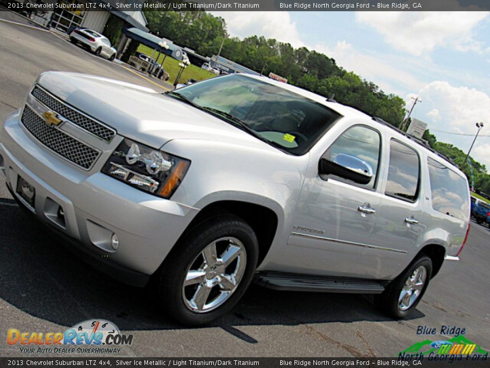 2013 Chevrolet Suburban LTZ 4x4 Silver Ice Metallic / Light Titanium/Dark Titanium Photo #29