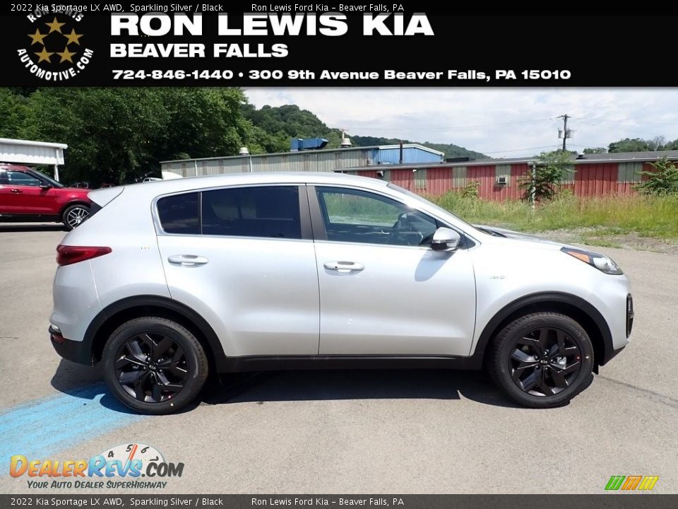 2022 Kia Sportage LX AWD Sparkling Silver / Black Photo #1
