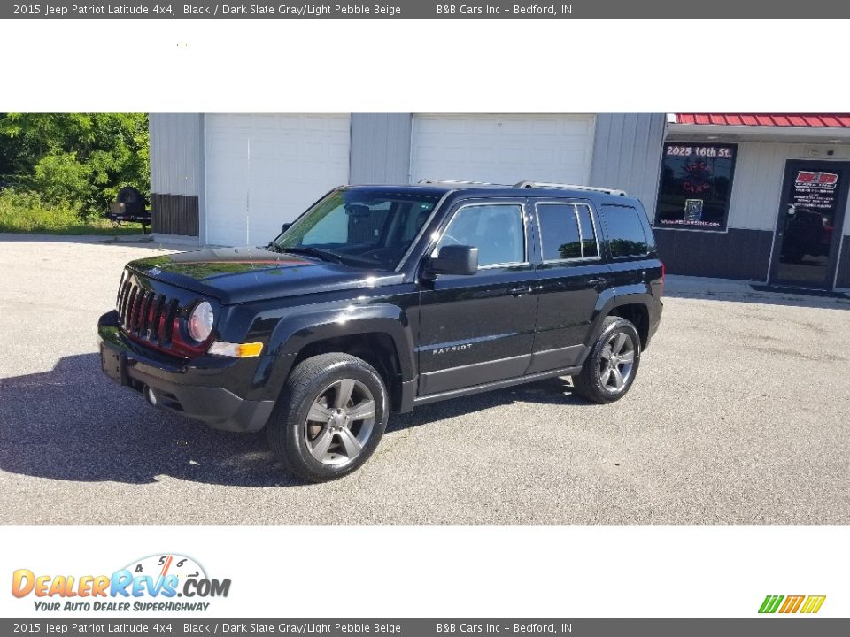 2015 Jeep Patriot Latitude 4x4 Black / Dark Slate Gray/Light Pebble Beige Photo #1