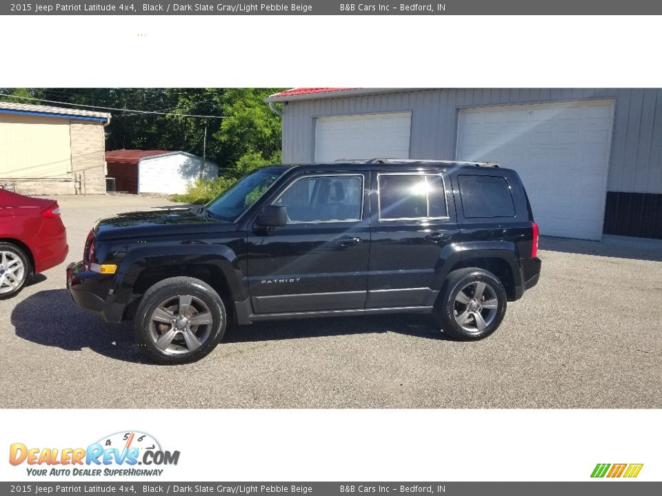 2015 Jeep Patriot Latitude 4x4 Black / Dark Slate Gray/Light Pebble Beige Photo #2