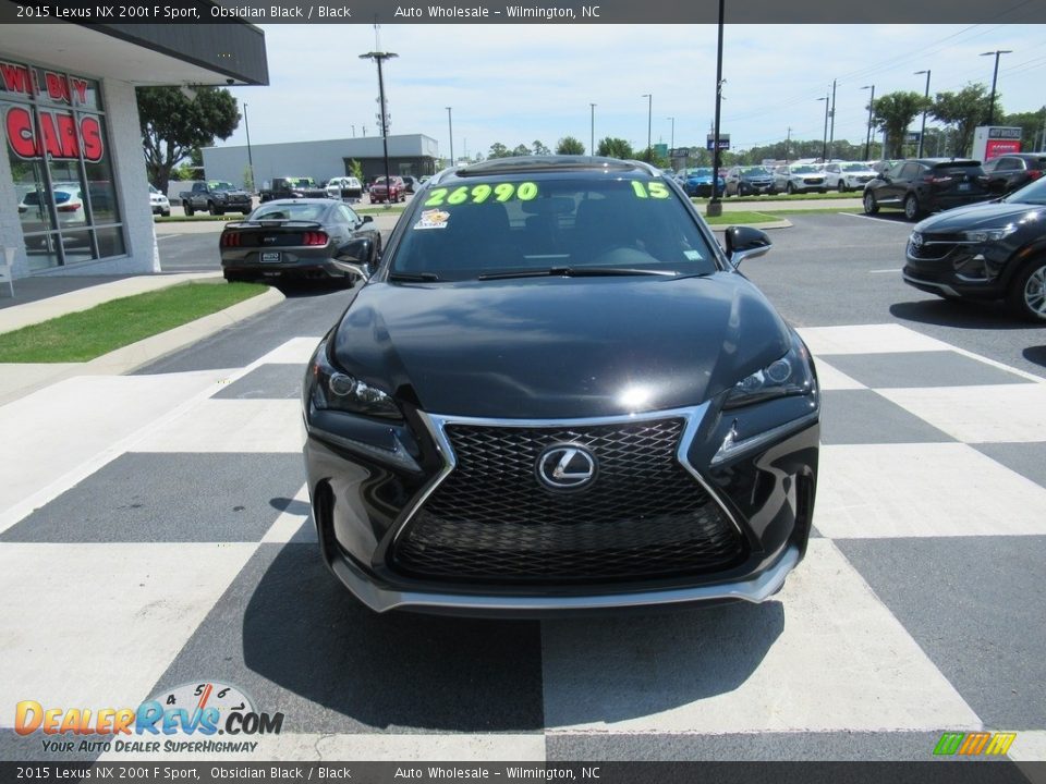 2015 Lexus NX 200t F Sport Obsidian Black / Black Photo #2